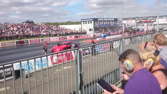 Santa Pod Lancaster Flyover 11th September 2016