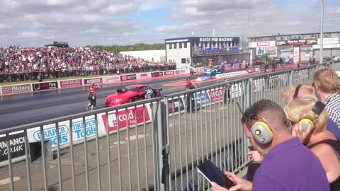 Santa Pod Lancaster Flyover 11th September 2016