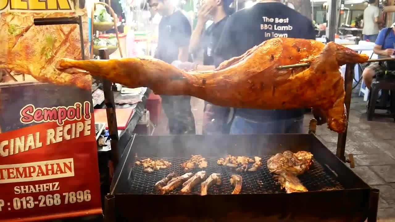 lamb bbq in jalan alor KL malaysia food 2018