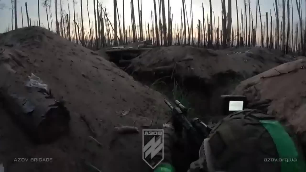 Long-Form Combat Footage of Azov Brigade Operations in the Forest of Death(Serebryansky Forest)