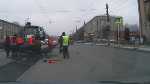 Construction Worker Street Brawl