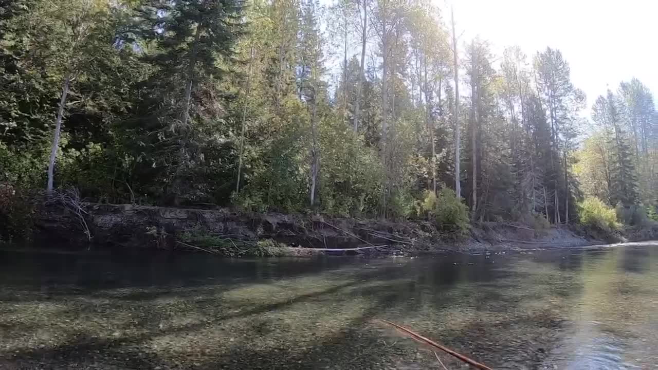 Bamboo fly rod on BC’s Skagit river