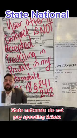 No traffic ticket for travel