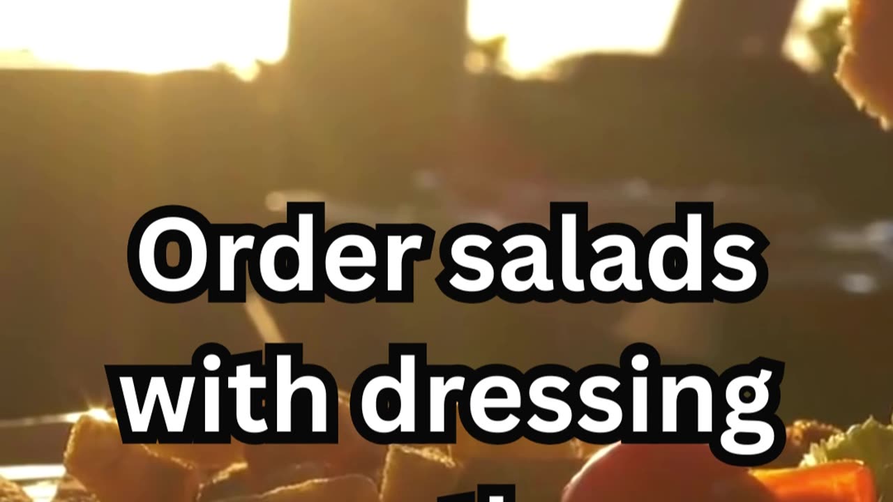 Savor your greens without overdressing. #SaladHacks #Calories