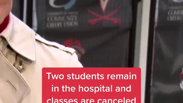 The three students shot dead Sunday night were all players on the university's football team