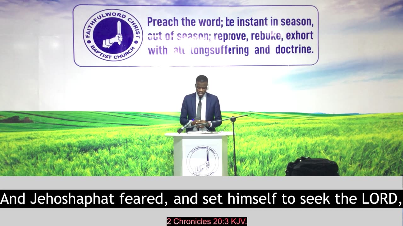 And Jehoshaphat feared, and set himself to seek the Lord