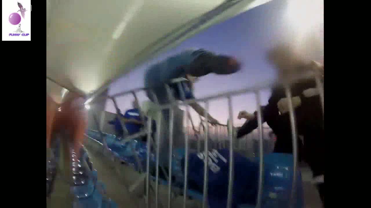 Hooligans Use GoPro to Record their Attack on Security Guards and Spectators at Football Game