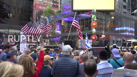 Speakers at Ilhan Omar protest/rally