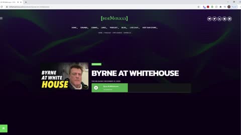 12/22/2020 Patrick Byrne Interview: Secret White House Meeting President Trump Sidney Powell General Flynn - In The Matrixxx