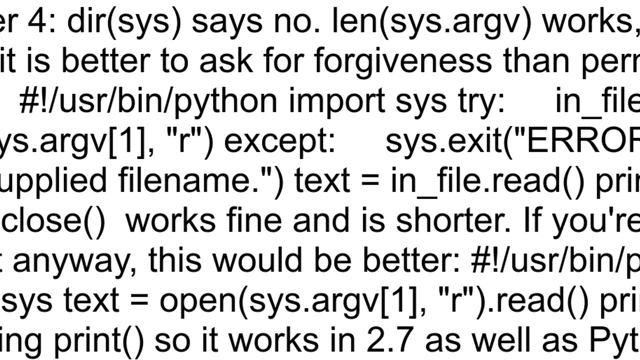Does Python have an argc argument