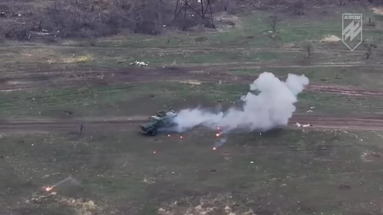 Russians Scramble for Cover After Group Comes Under Fire