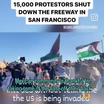 Israel Palestine Mexican protest Maga California racist slur