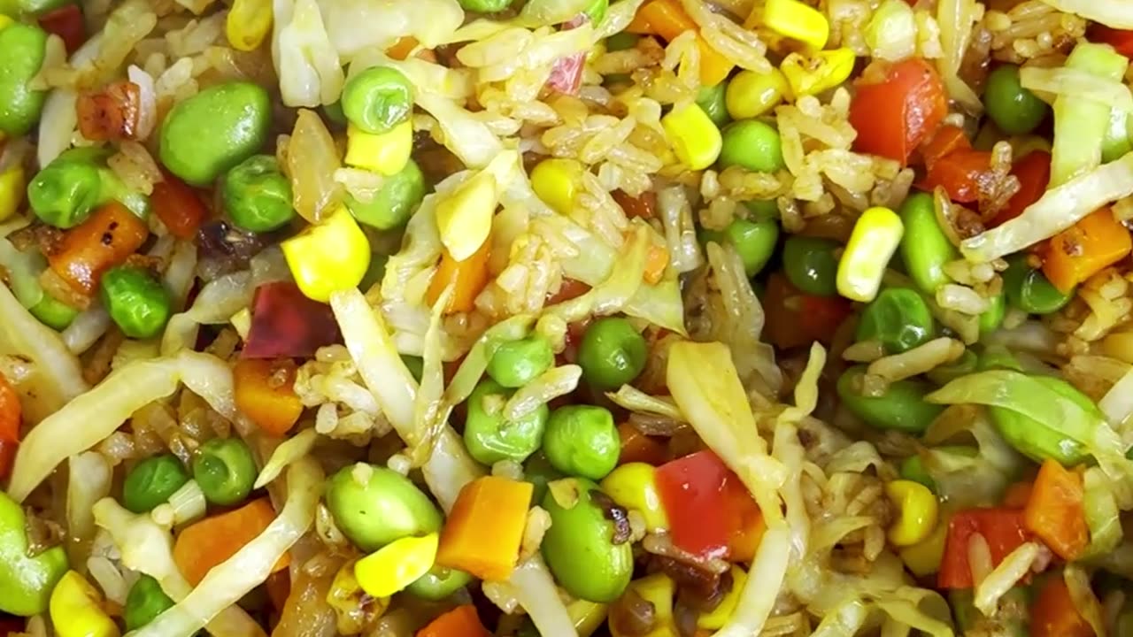 How to Make Vegetable Loaded Fried Rice #Quick #Healthy #Delicious
