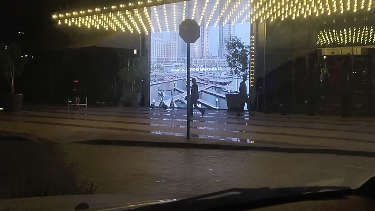 Dubai mall Downtown night view