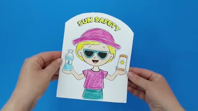 Sun Safety Craft - Summer Activity for Kids