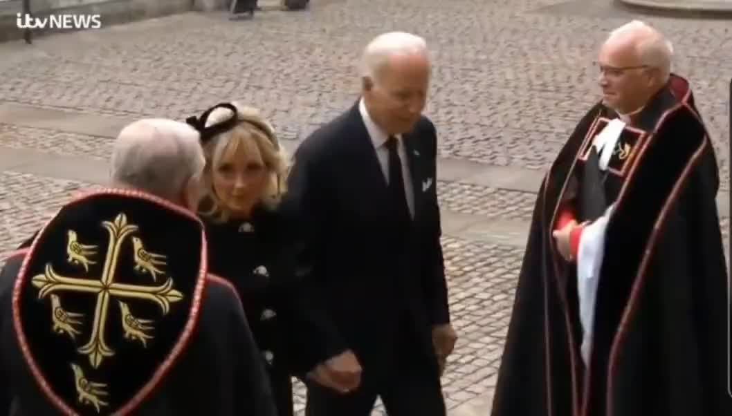 CRAZY: Joe Biden pokes member of church