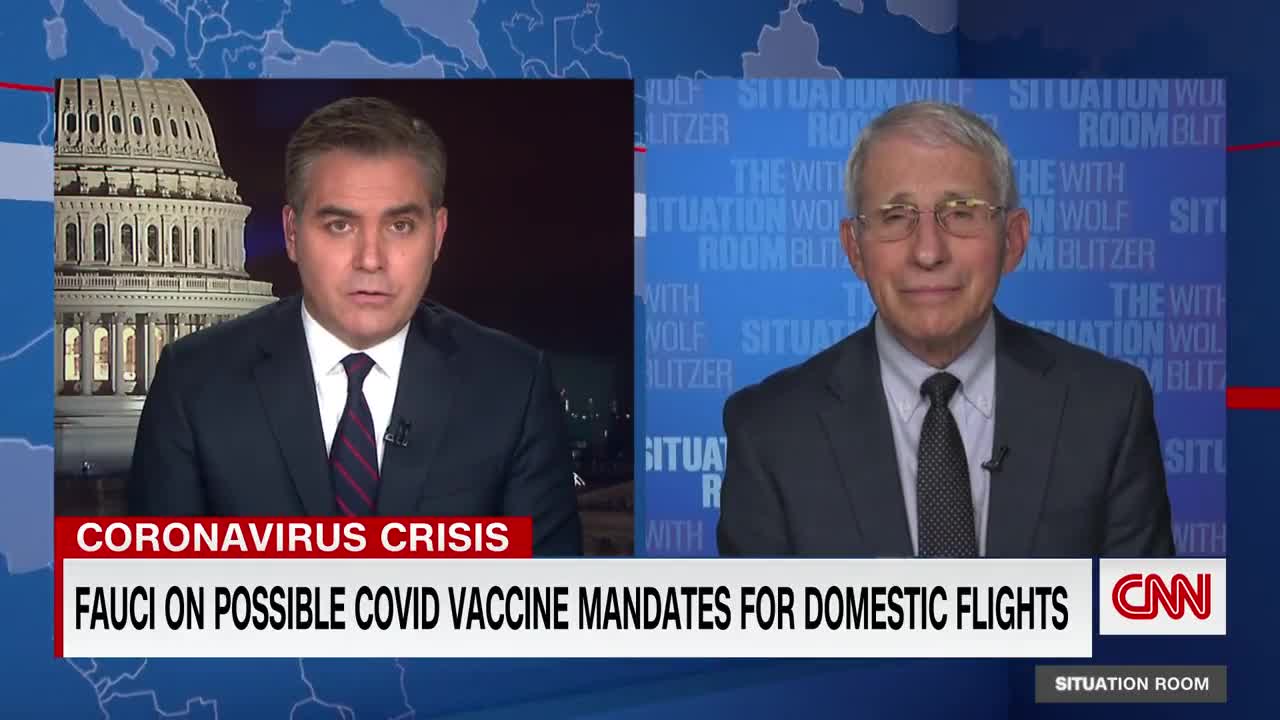 Fauci: Vaccination For Domestic Flights Is On The Table