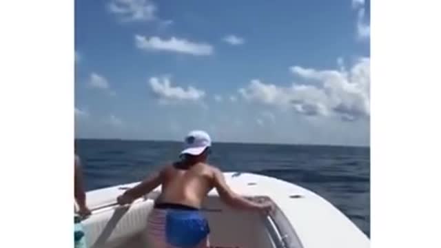 Double jumping on boat