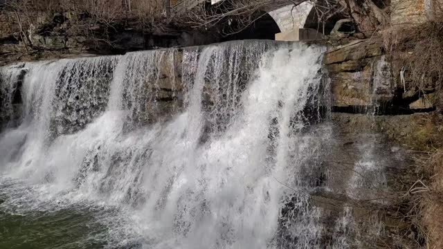 Other Side of Slow Mo Waterfall with sound