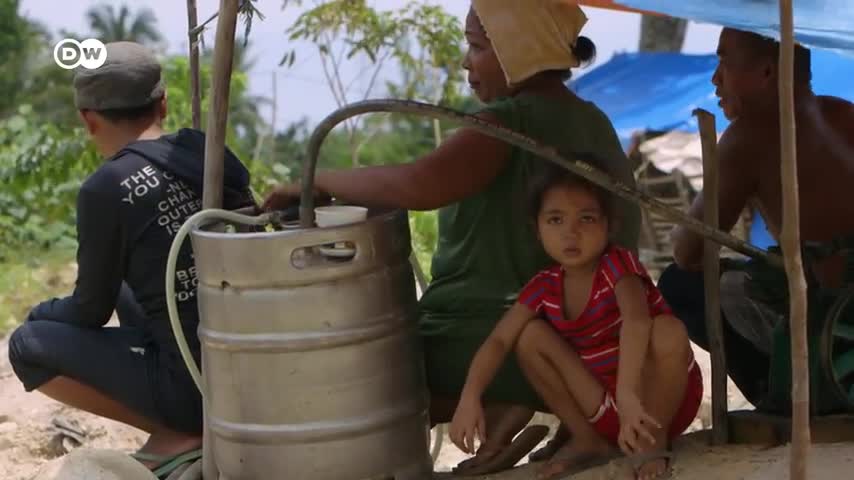 Dangerous mining in the Philippines.