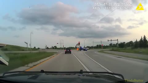 Dash cam shows chase suspect driving through church lawn, wrong-way traffic in Fond du Lac