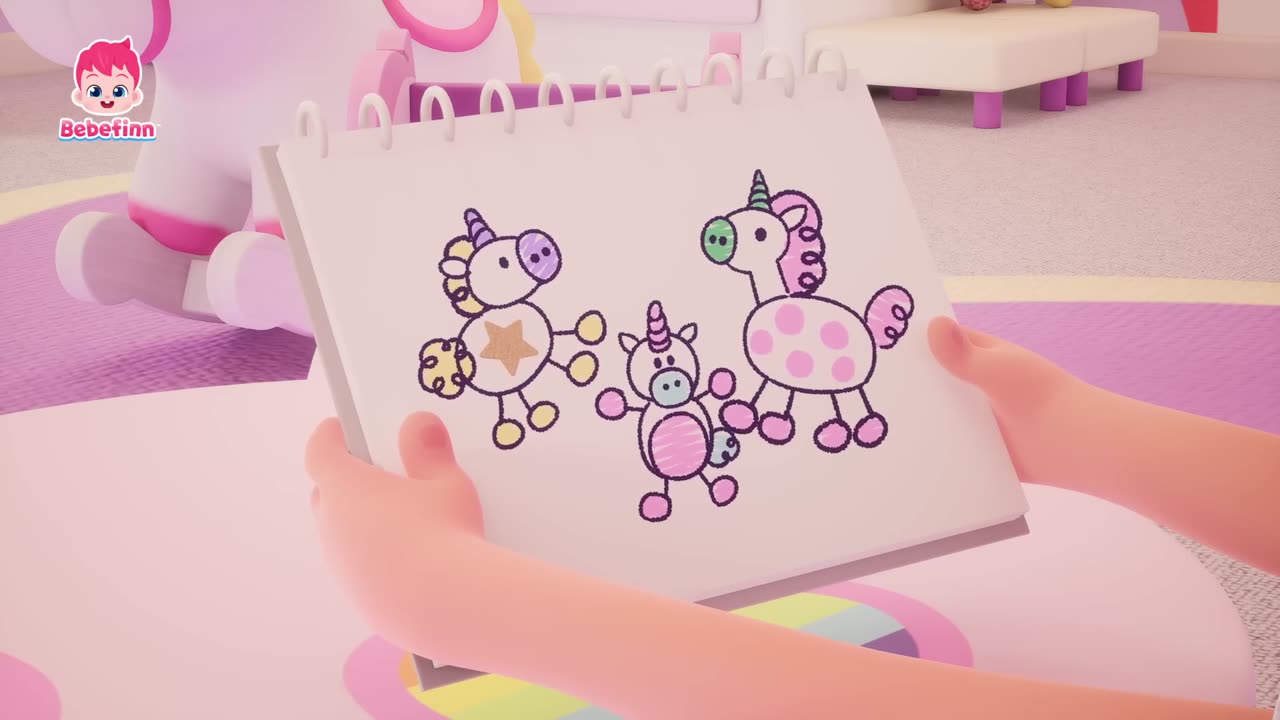 🎨 Coloring Fun with Bora and Brody! | Bebefinn Playtime Cartoon for Kids