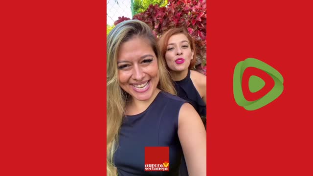 Letícia e Vanessa na rádio Aurora Sertaneja