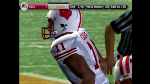 NCAA Football08 (Ps2) Wisconsin vs Illinois Part2
