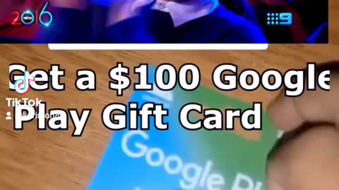 Google play gift card $100
