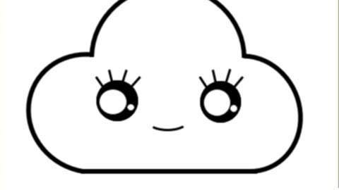 How to draw🌥️Cute Cloud🌥️ Step By Step |Draw Cute Inspiration