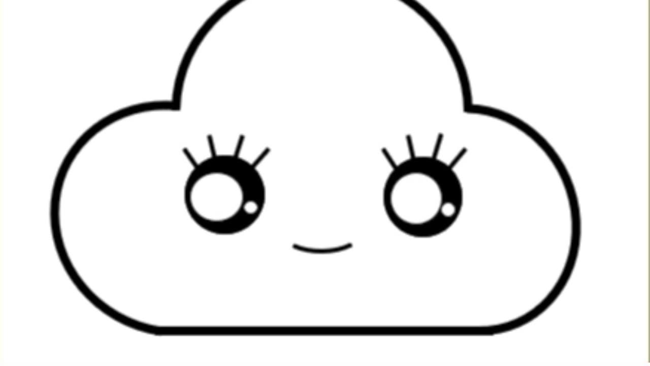 How to draw🌥️Cute Cloud🌥️ Step By Step |Draw Cute Inspiration
