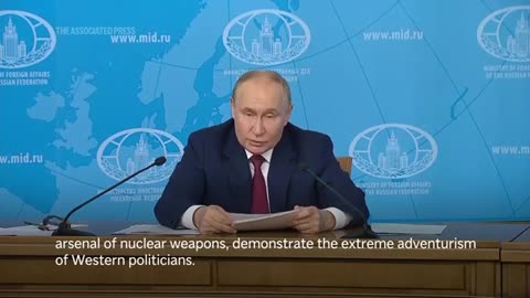 Putin denounced freezing of Russian assets as 'theft' which 'will not go unpunished'