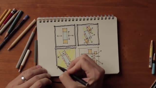 Architectural plans.Professional architects teach you how to design