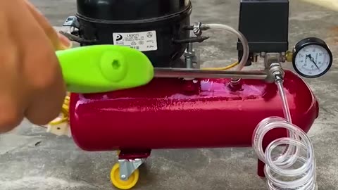 I turn fridge compressor into air compressor
