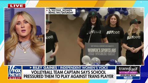 Riley Gaines shreds Nevada for trying to ‘muzzle’ volleyball players over trans player
