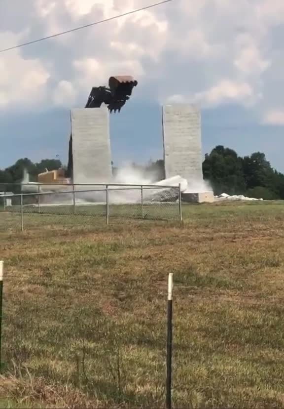 The guidestones are down
