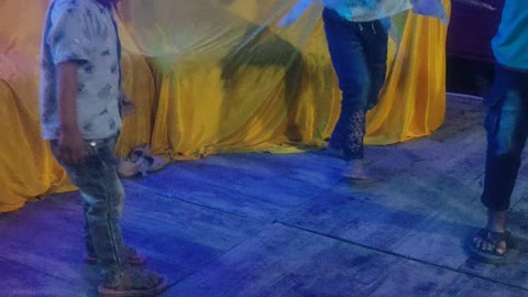 Cute baby dancing in stage in mehendi night