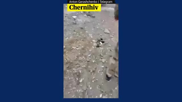 Ukraine_ fire, rubble and ruins in Chernihiv after Russian strike