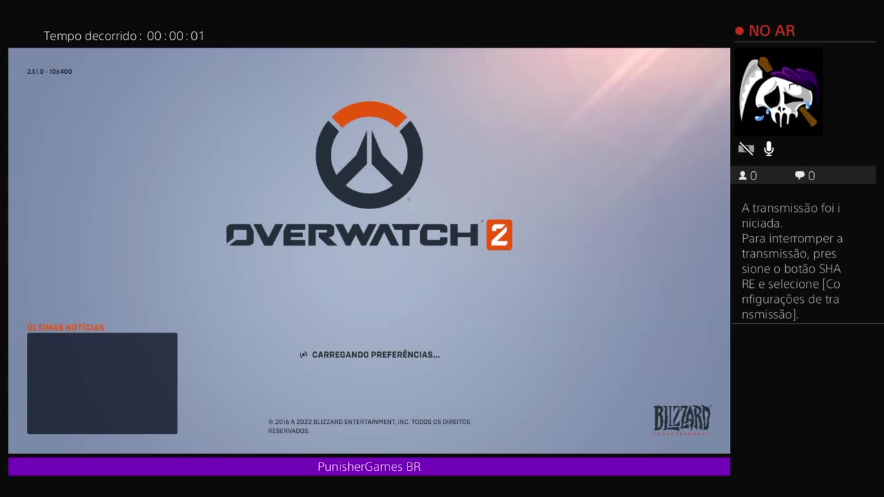 OVERWATCH 2 GAMEPLAY DE RAINHA JUNKER! - LIVES DO PUNISH3R!