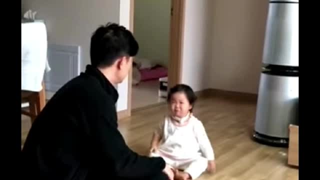 How a military dad punishes a baby