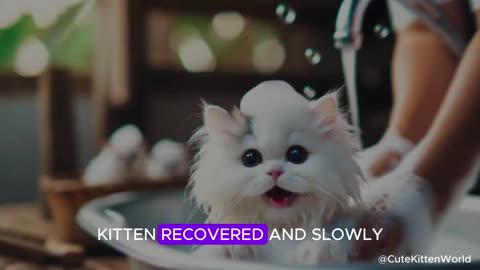 kitten attacked by ants