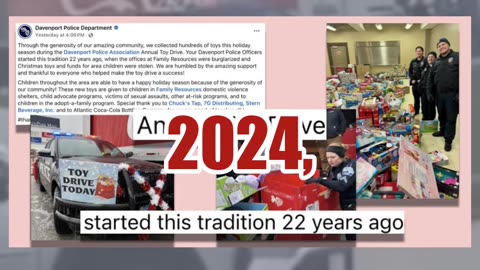 Fact Check: Video Does NOT Show Coca-Cola Truck With Children being trafficked -- Police Toy Drive