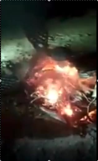 Tochka missile debris at the scene of missile strikes, Manbij, Syria