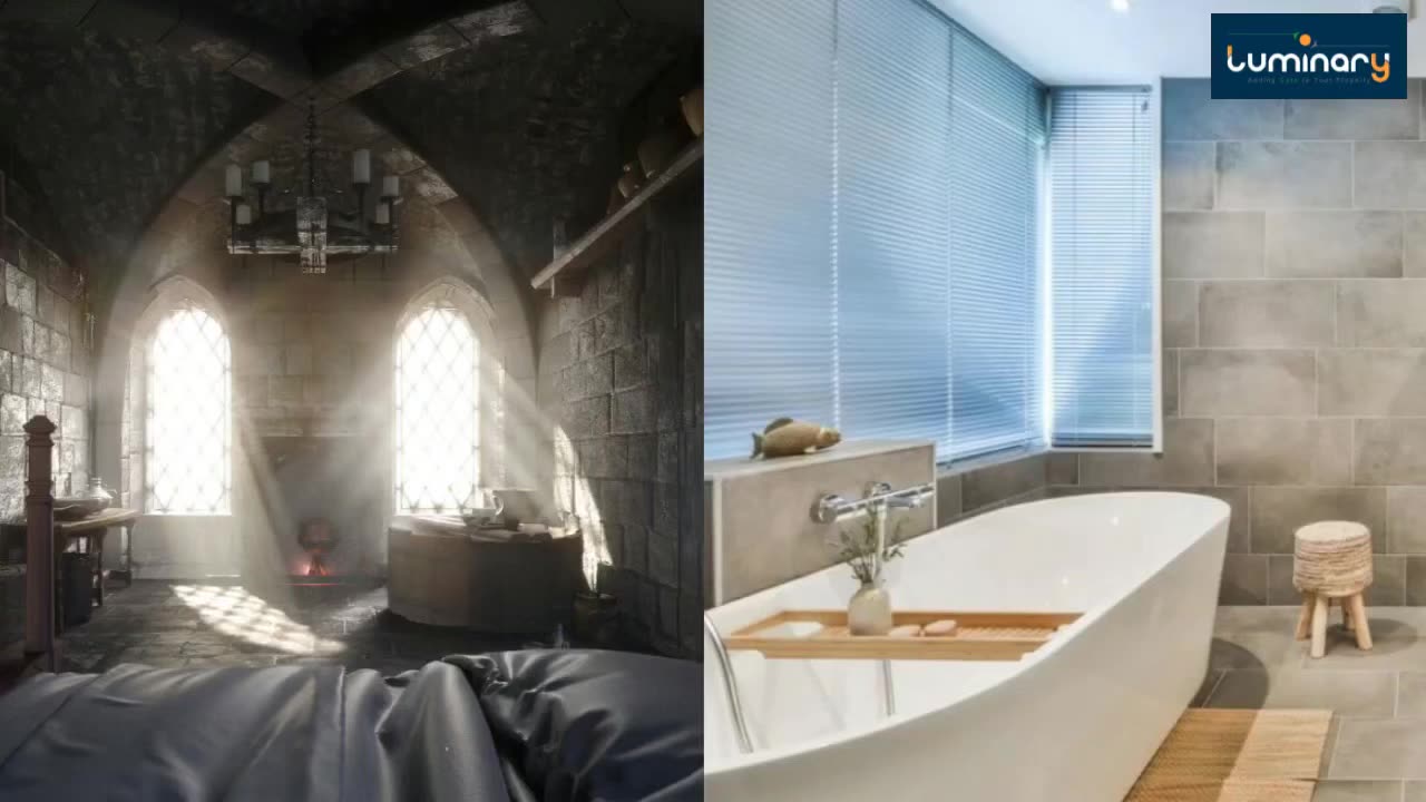 7 Illustrations Showing How Bathroom Designs Changed...