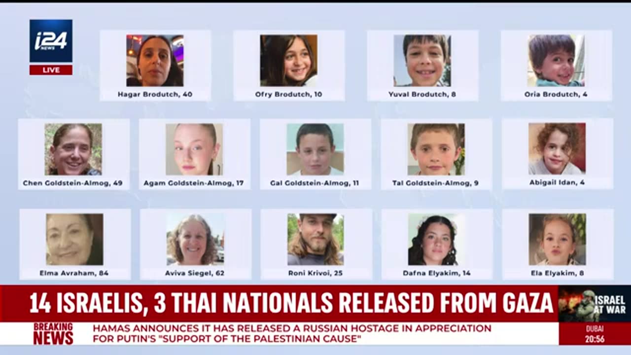 WATCH NOW: ISRAEL'S WAR AGAINST HAMAS - NEW HOSTAGES RELEASED