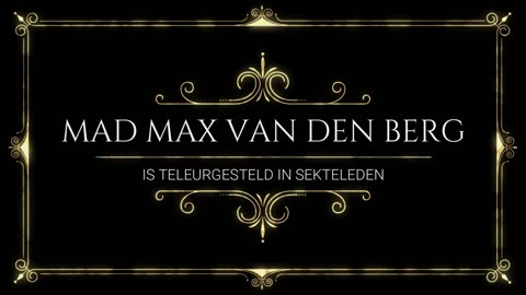 Max van den Berg is teleurgesteld in sekteleden