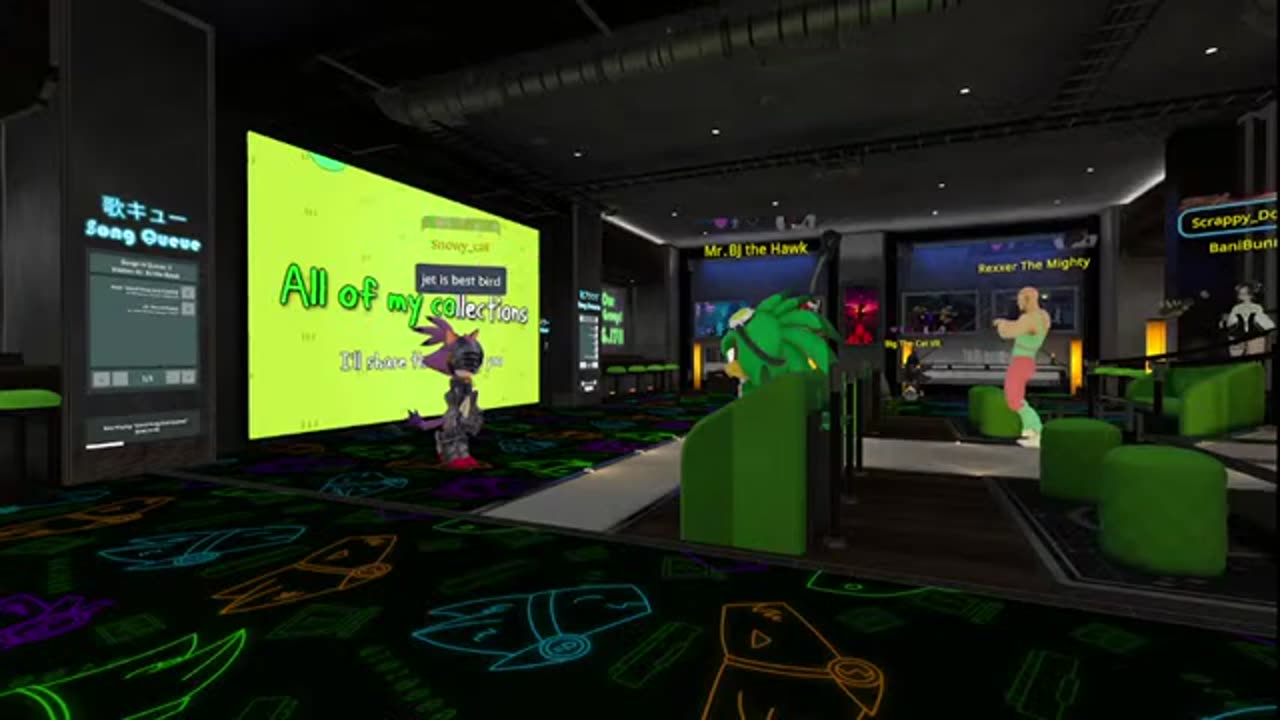 Rouge the Dark in Alien & karaoke night