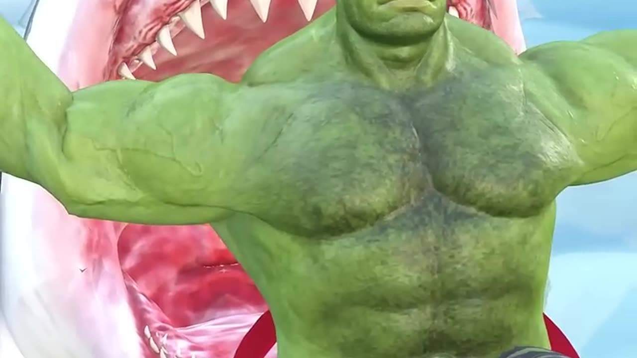 GTA V Spiderman Kicked Hulk into Shark's