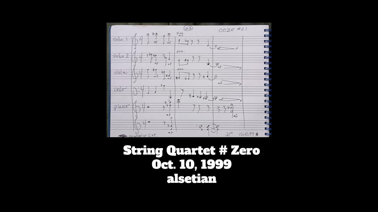 String Quartet # Zero ~ alsetian.