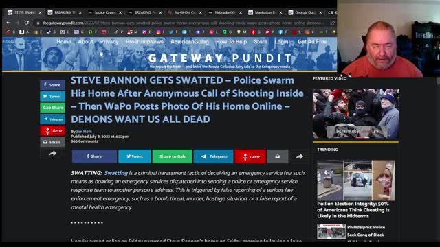 Steve Bannon gets swatted